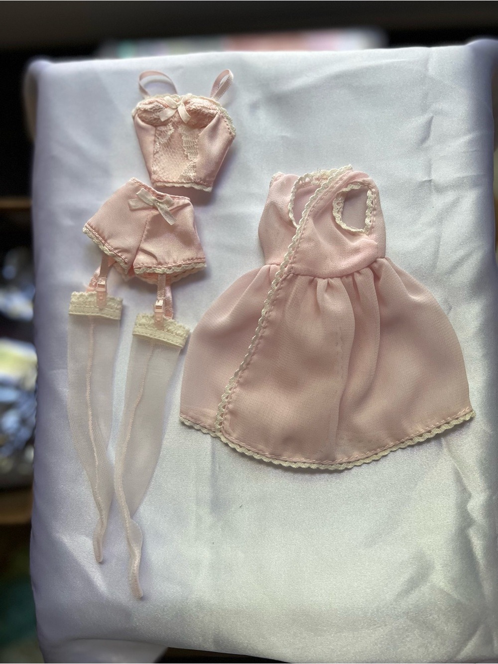 Barbie Silkstone #4 Pink Lingerie Doll Outfit Only 1 available